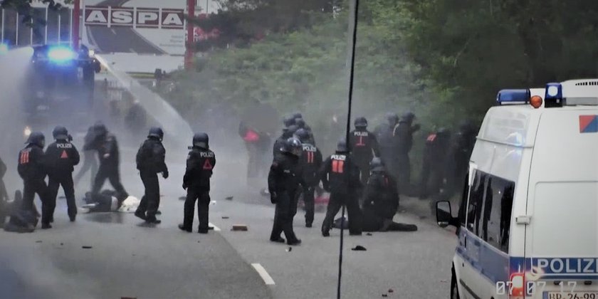 Rondenbarg: Ausschnitt aus Polizeivideo am 7.7.2017 in Hamburg
